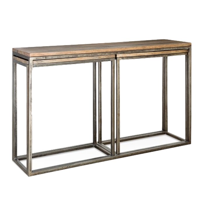 Консоль Industrial Metal Rust Triple Console Table Консоль Industrial Metal Rust Triple Console Table в Рязани | Loft Concept