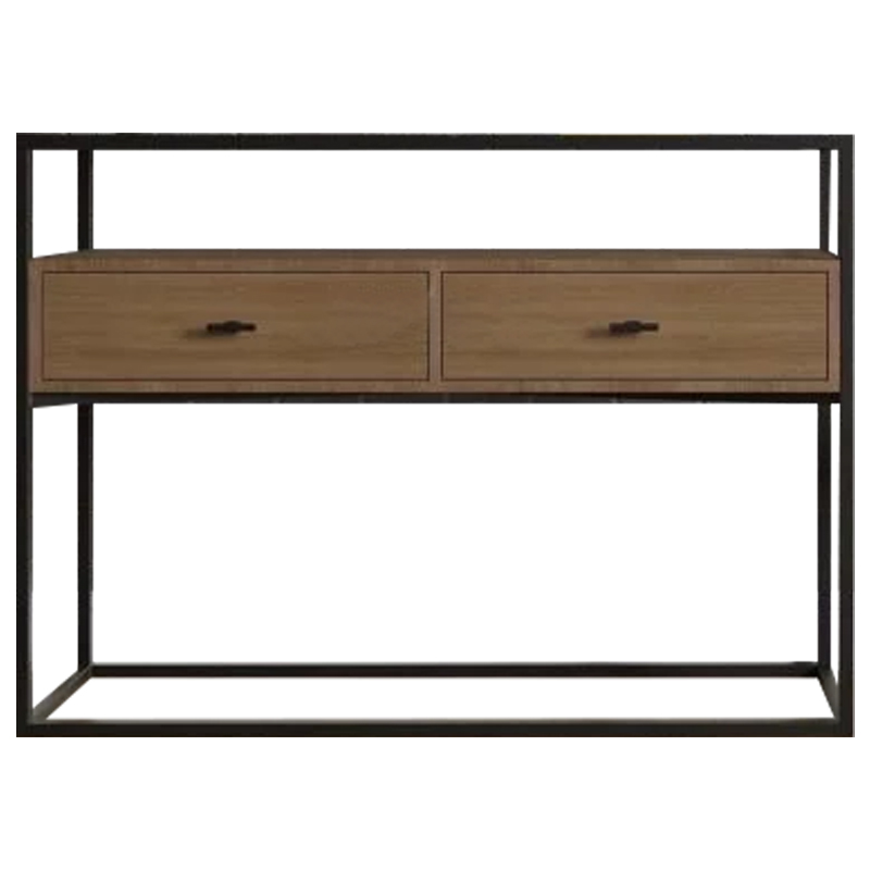 Консоль Bray Console Коричневый Черный Консоль Bray Console Коричневый Черный в Рязани | Loft Concept