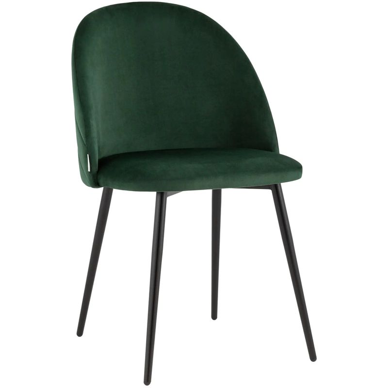 Стул Зеленый Велюр Miruna Leaf Chair Зеленый Черный Стул Зеленый Велюр Miruna Leaf Chair Зеленый Черный в Рязани | Loft Concept