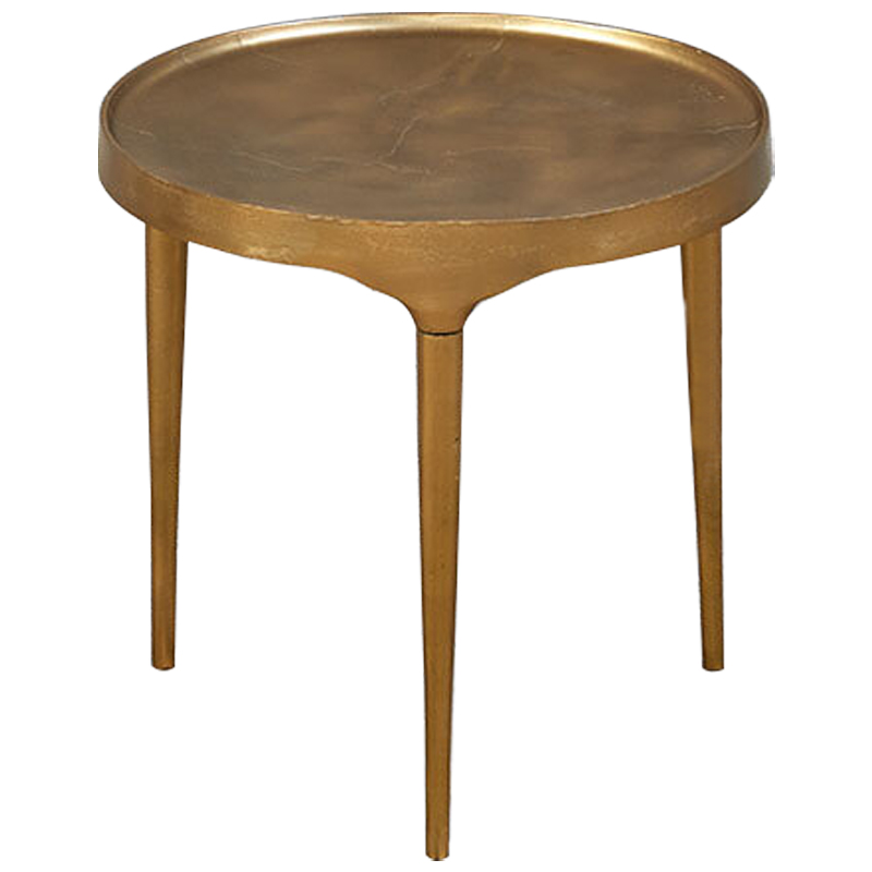 Приставной стол круглый Robby Coffee Table Золотой Приставной стол круглый Robby Coffee Table Золотой в Рязани | Loft Concept