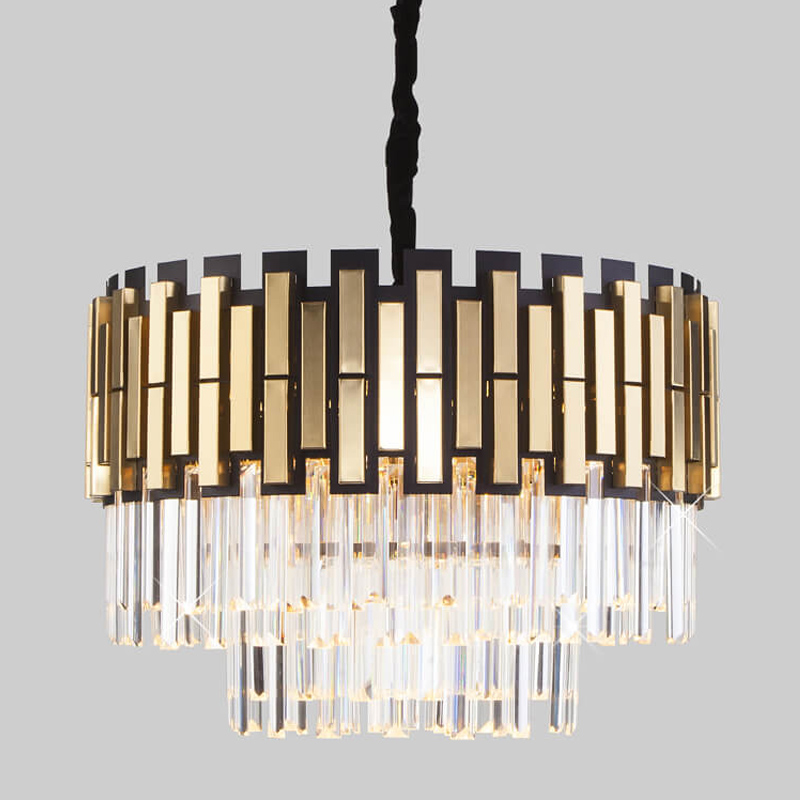 Люстра Garsent Chandelier Черный Золотой Люстра Garsent Chandelier Черный Золотой в Рязани | Loft Concept