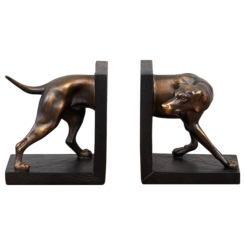 Держатель для книг Dog Book Holder Бронза Черный Держатель для книг Dog Book Holder Бронза Черный в Рязани | Loft Concept