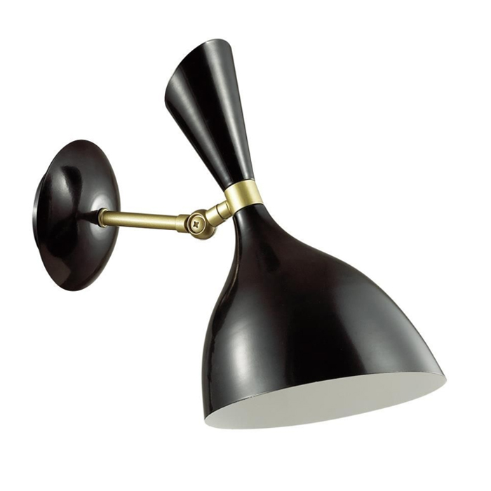 Бра Duke wall lamp Black Черный Латунь Бра Duke wall lamp Black Черный Латунь в Рязани | Loft Concept