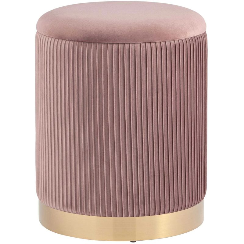 Пуф с ящиком Beatrice розовый Glossy Velor Розовый пастельный Пуф с ящиком Beatrice розовый Glossy Velor Розовый пастельный в Рязани | Loft Concept