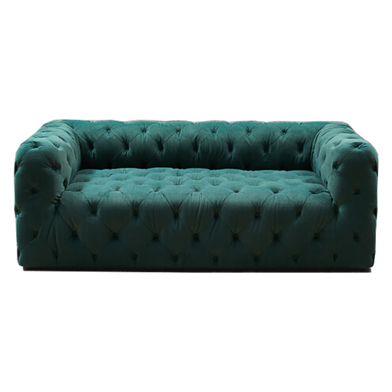 Диван Soho tufted green velor Изумрудный Диван Soho tufted green velor Изумрудный в Рязани | Loft Concept