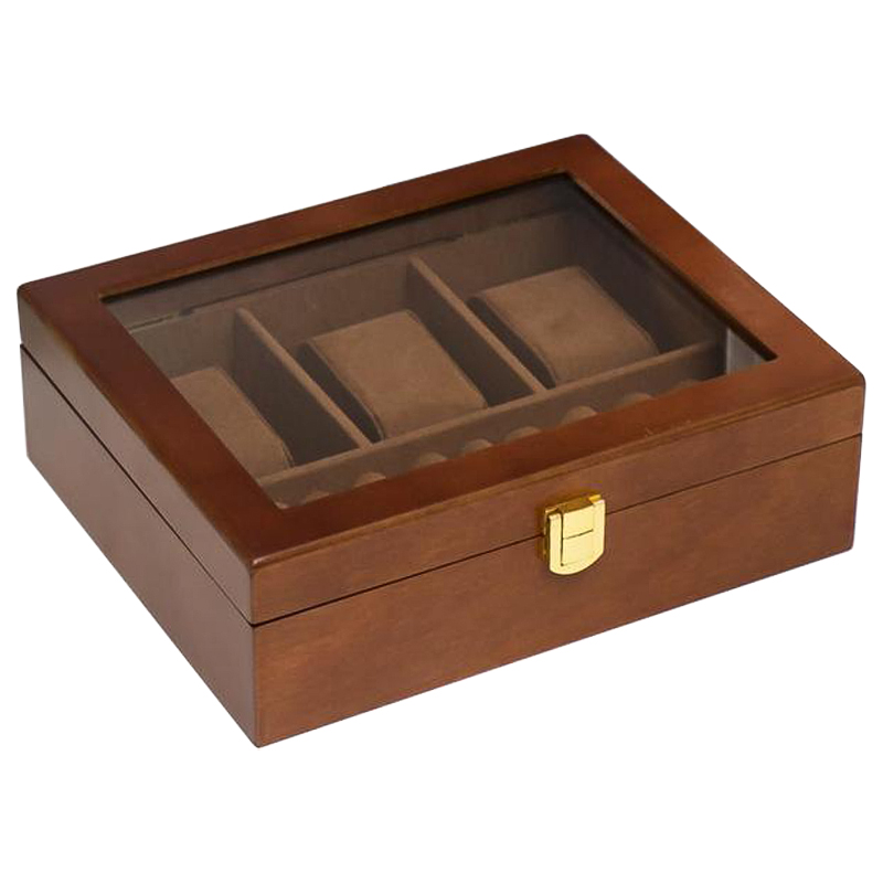 Шкатулка для часов Elio Watch Box Коричневый Шкатулка для часов Elio Watch Box Коричневый в Рязани | Loft Concept