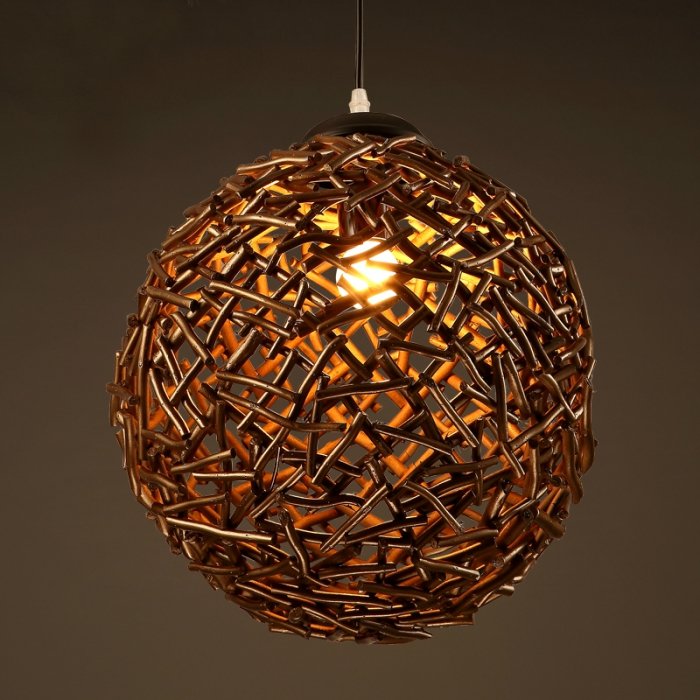 Подвесной светильник Old Wicker Pendant Sphere Подвесной светильник Old Wicker Pendant Sphere в Рязани | Loft Concept
