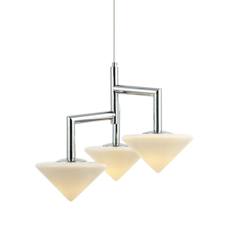Люстра Acantha Chrome Lamp Хром Белый Люстра Acantha Chrome Lamp Хром Белый в Рязани | Loft Concept