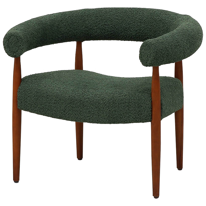 Кресло зеленое Herb Green Chair Зеленый Коричневый Кресло зеленое Herb Green Chair Зеленый Коричневый в Рязани | Loft Concept