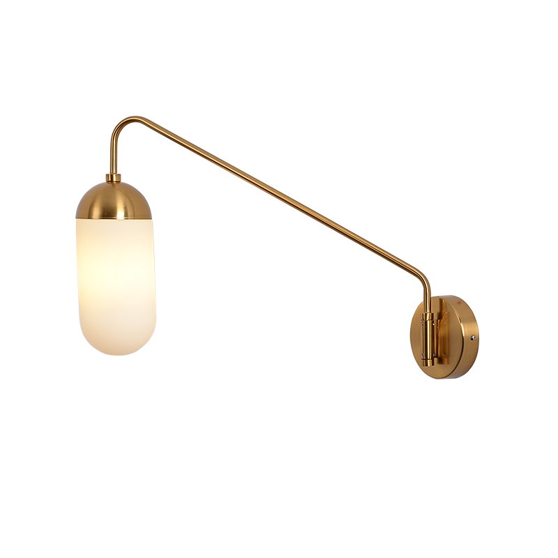 Бра Pelle Sconce, Long Gooseneck Clear Shade Латунь Белый Бра Pelle Sconce, Long Gooseneck Clear Shade Латунь Белый в Рязани | Loft Concept