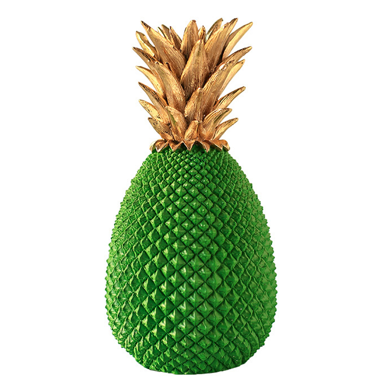 Статуэтка Gold and Green Pineapple II Зеленый Золотой Статуэтка Gold and Green Pineapple II Зеленый Золотой в Рязани | Loft Concept
