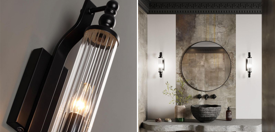 Бра Glass TUBE Черное Бра Glass TUBE Черное - Loft-Concept в Рязани