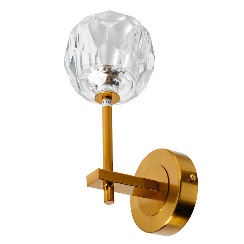 Бра RH Boule de Cristal Single Wall Lamp Gold матовое золото Бра RH Boule de Cristal Single Wall Lamp Gold матовое золото в Рязани | Loft Concept