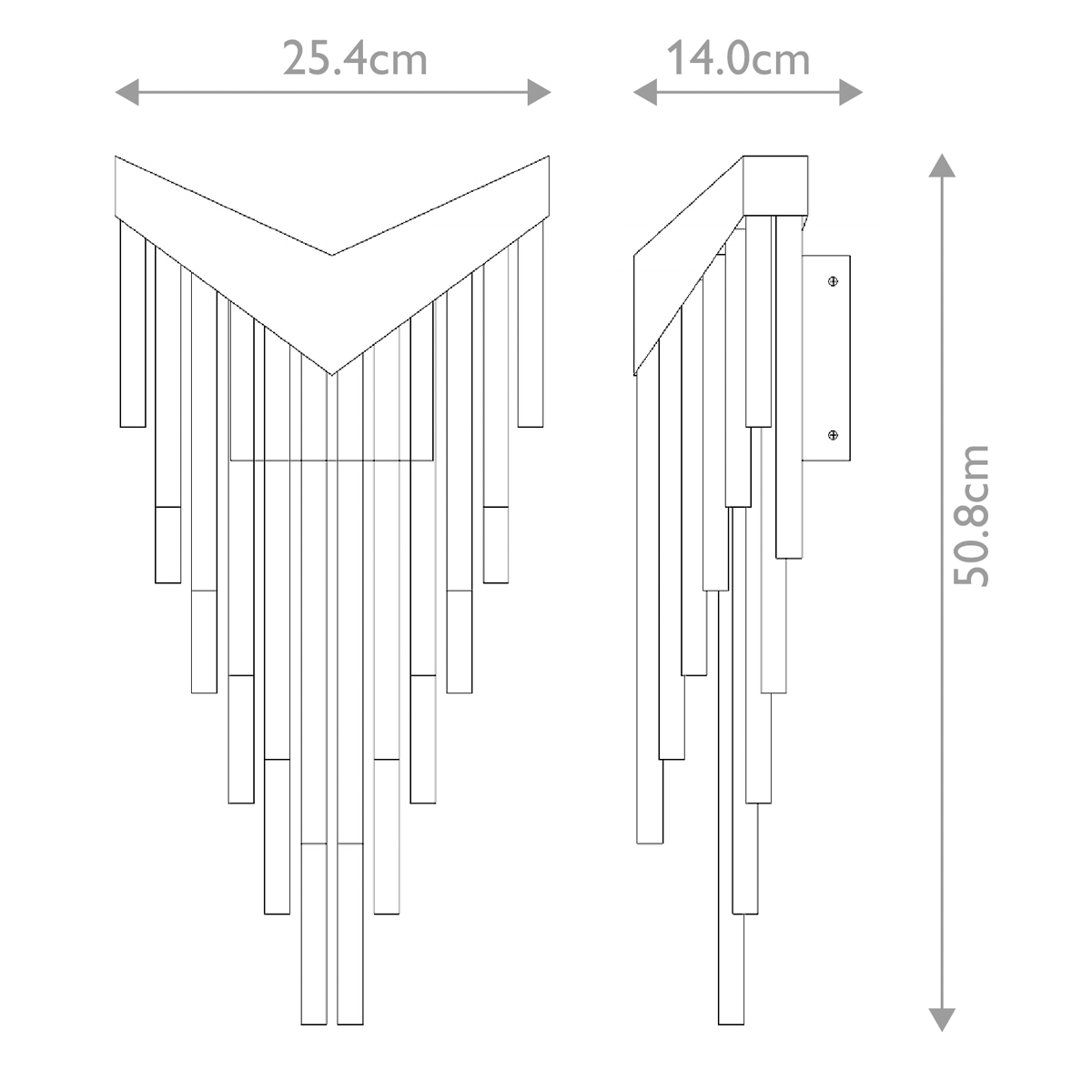 Бра с длинными прозрачными трубками Eurofase в Рязани
