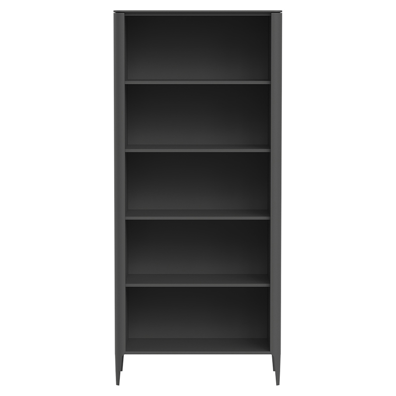 Стеллаж прямой темно-серый с открытыми полками Type  Серый в Рязани | Loft Concept 