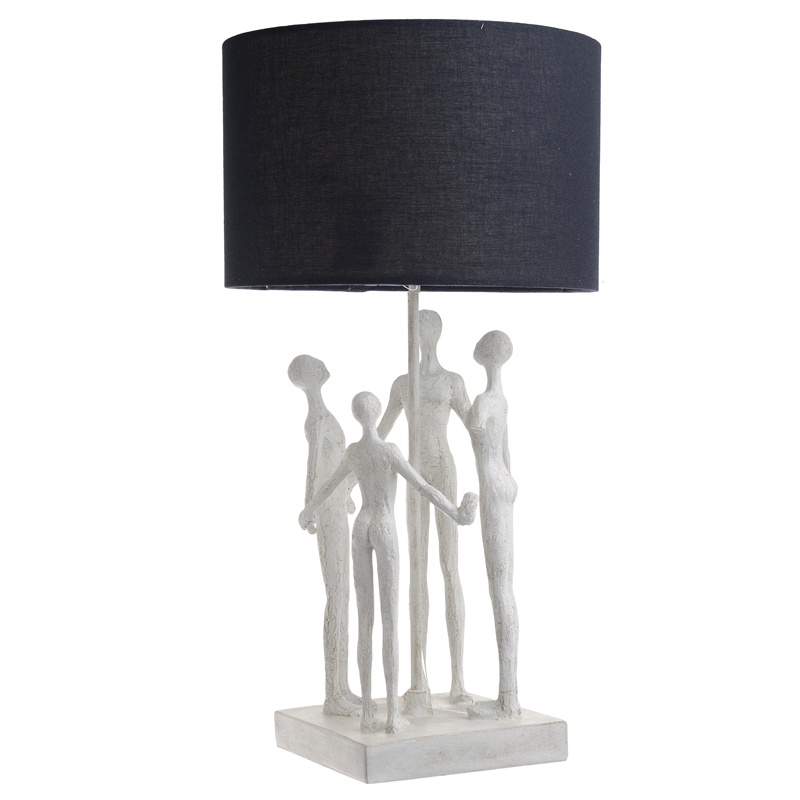 Настольная лампа Holding Hands Table lamp Белый Черный Настольная лампа Holding Hands Table lamp Белый Черный в Рязани | Loft Concept