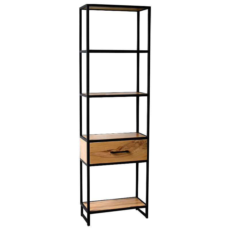 Стеллаж Elif Industrial Metal Rust Rack Коричневый Черный в Рязани | Loft Concept 