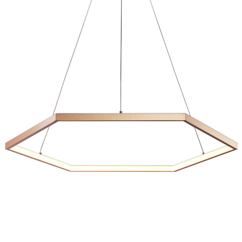 Люстра Hexagon Horizontal Золотой Люстра Hexagon Horizontal Золотой в Рязани | Loft Concept