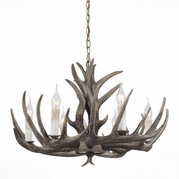 Люстра Hornland Chandelier 6 Grey Серый в Рязани | Loft Concept 