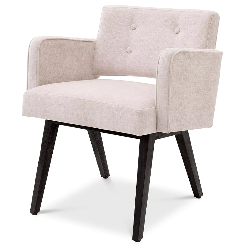 Стул Eichholtz Dining Chair Locarno Beige Бежевый Черный Стул Eichholtz Dining Chair Locarno Beige Бежевый Черный в Рязани | Loft Concept