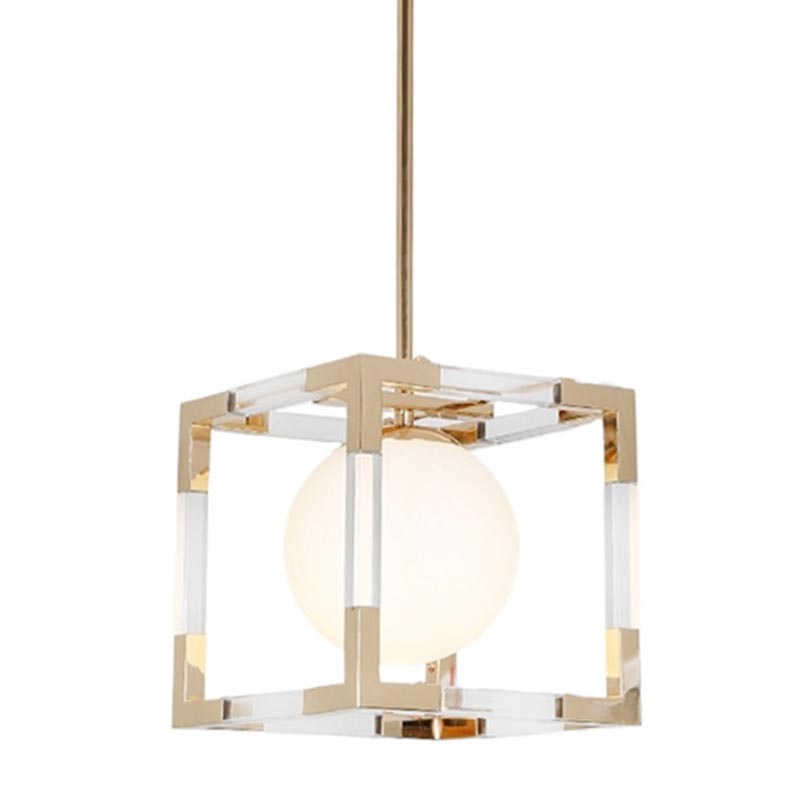 Подвесной светильник Dunvel Hanging lamp Белый Золотой Подвесной светильник Dunvel Hanging lamp Белый Золотой в Рязани | Loft Concept