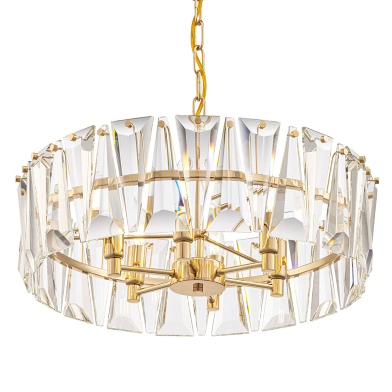 Люстра Ruby Crystal Chandelier Gold 53 Глянцевое золото Прозрачное Стекло Люстра Ruby Crystal Chandelier Gold 53 Глянцевое золото Прозрачное Стекло в Рязани | Loft Concept