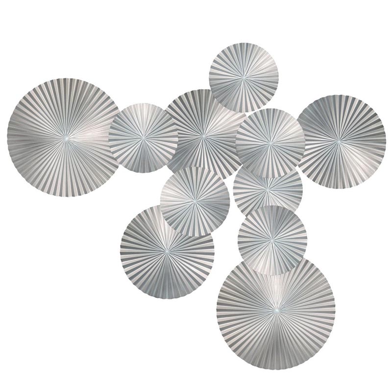 Арт-объект Apollo Silver Wall Plaque Disc 11 Серебряный Арт-объект Apollo Silver Wall Plaque Disc 11 Серебряный в Рязани | Loft Concept