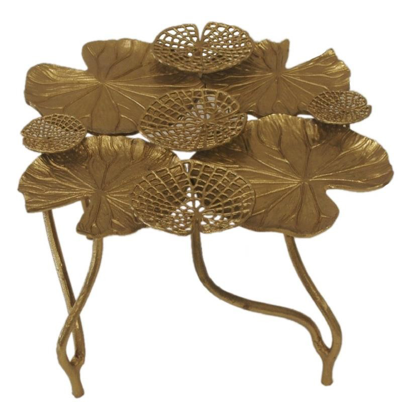 Кофейный стол Water Lily Leaves Table Золотой Кофейный стол Water Lily Leaves Table Золотой в Рязани | Loft Concept