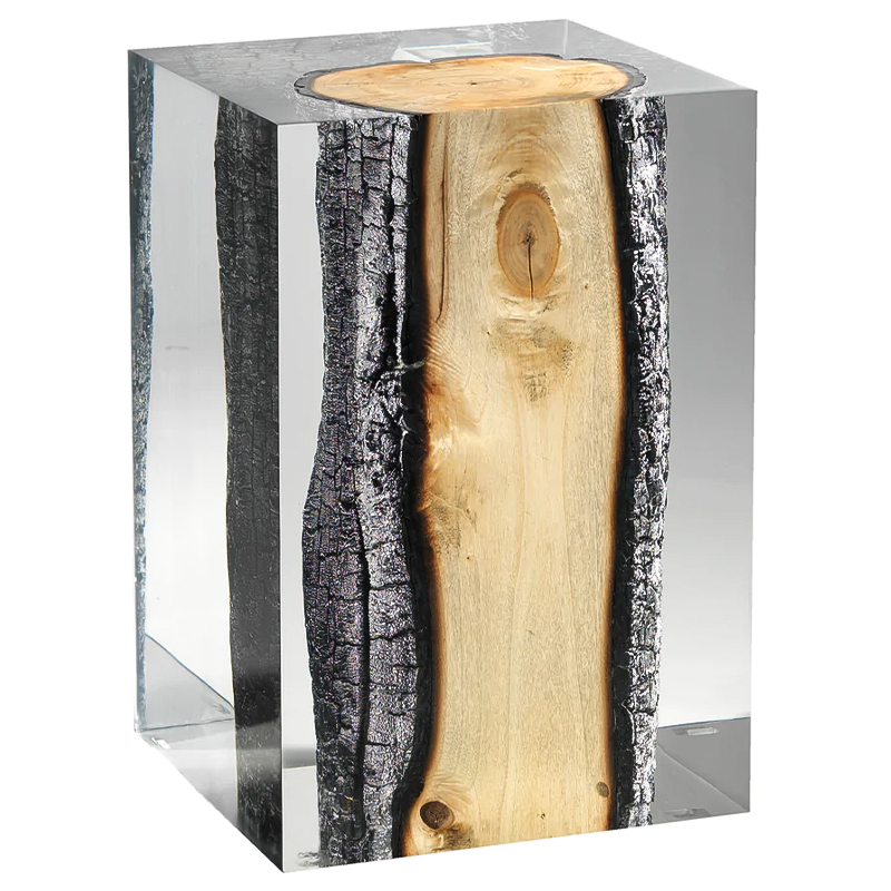 Приставной стол Acrylic Glass Nilleq Hekla Side Table & Stool Прозрачный Древесина Приставной стол Acrylic Glass Nilleq Hekla Side Table & Stool Прозрачный Древесина в Рязани | Loft Concept