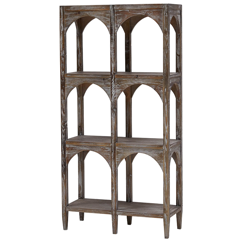 Стеллаж Rehan Wood Rack Коричневый Коричневый винтаж Стеллаж Rehan Wood Rack Коричневый Коричневый винтаж в Рязани | Loft Concept