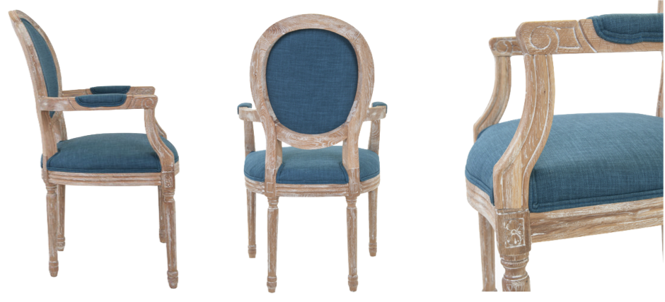 Стул French chairs Provence Blue ArmChair Стул French chairs Provence Blue ArmChair - Loft-Concept в Рязани