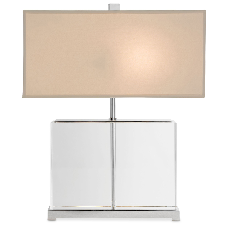 Настольная лампа Eichholtz Table Lamp Warwick Прозрачный Белый Настольная лампа Eichholtz Table Lamp Warwick Прозрачный Белый в Рязани | Loft Concept