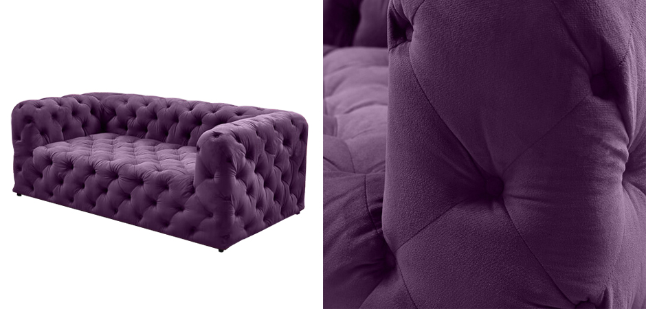 Диван Soho tufted purple velor Диван Soho tufted purple velor - Loft-Concept в Рязани