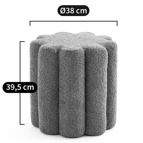 Пуф с обивкой из ткани букле Flo Pouf Пуф с обивкой из ткани букле Flo Pouf в Рязани