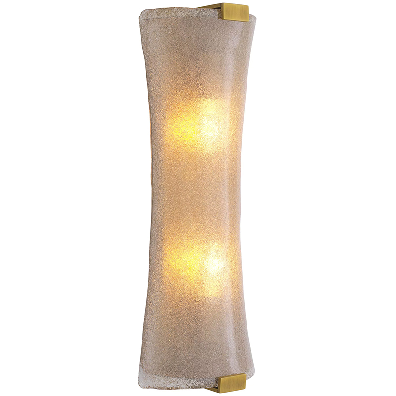 Бра Eichholtz Wall Lamp Bern Латунь Прозрачный Стекло Смок Бра Eichholtz Wall Lamp Bern Латунь Прозрачный Стекло Смок в Рязани | Loft Concept