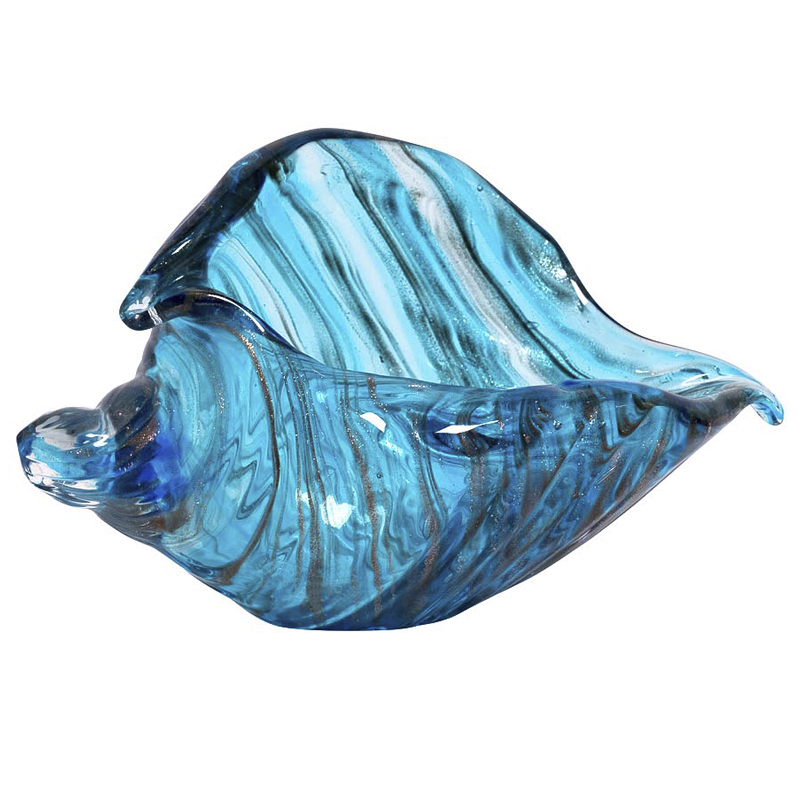Статуэтка Glass Blue Shell Голубой Статуэтка Glass Blue Shell Голубой в Рязани | Loft Concept
