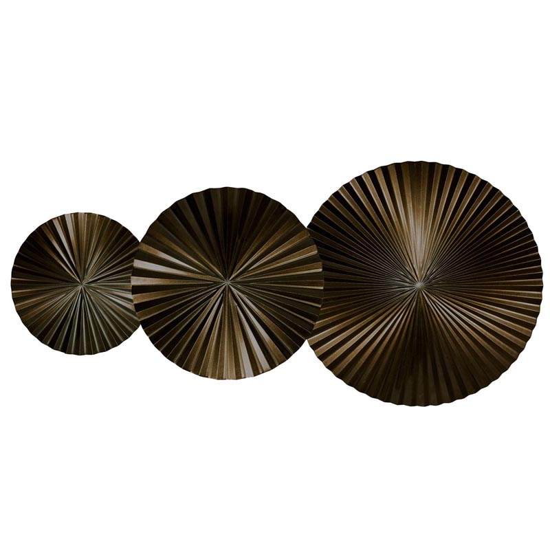 Арт-объект Apollo Brown Wall Plaque Disc 3 Коричневый Арт-объект Apollo Brown Wall Plaque Disc 3 Коричневый в Рязани | Loft Concept