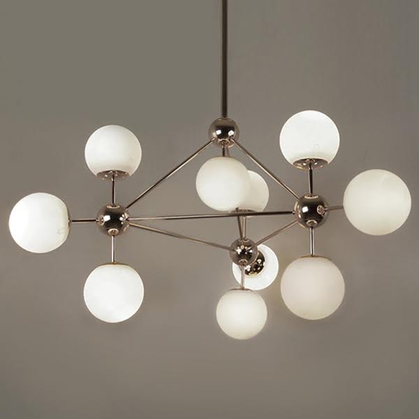 Люстра Modo Chandelier White Glass Люстра Modo Chandelier White Glass в Рязани | Loft Concept