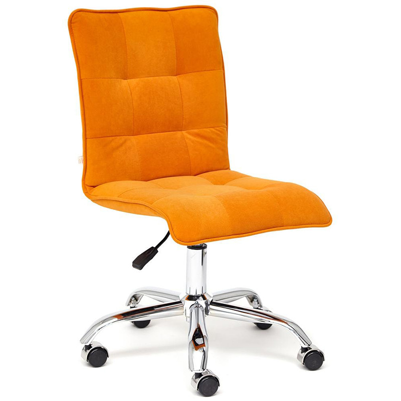 Кресло Deborah flock orange Оранжевый Хром Кресло Deborah flock orange Оранжевый Хром в Рязани | Loft Concept