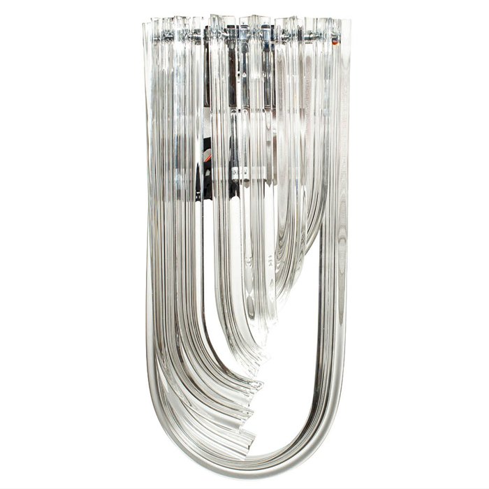 Бра Wall Lamp Lava Прозрачное Стекло Хром Никель Бра Wall Lamp Lava Прозрачное Стекло Хром Никель в Рязани | Loft Concept