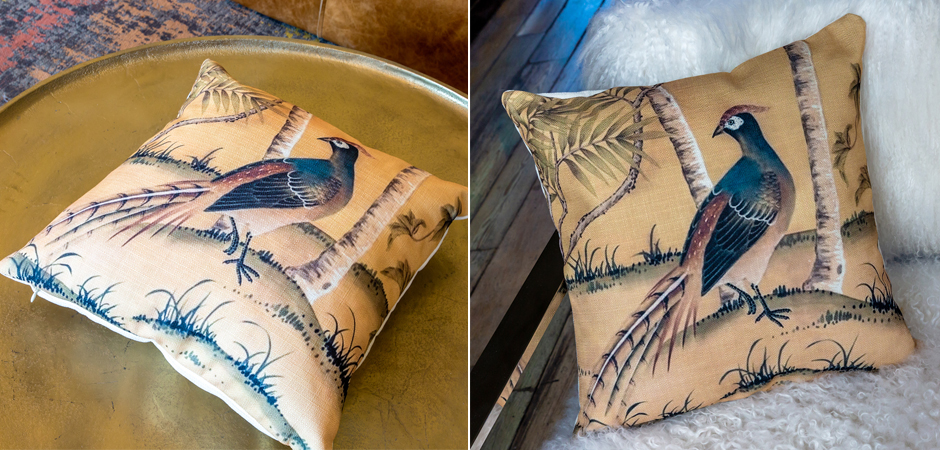 Декоративная подушка Beige and Green Chinoiserie 6 Декоративная подушка Beige and Green Chinoiserie 6 - Loft-Concept в Рязани