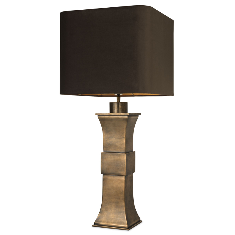 Настольная лампа Eichholtz Table Lamp Avia Латунь Античная полированная Черный Настольная лампа Eichholtz Table Lamp Avia Латунь Античная полированная Черный в Рязани | Loft Concept