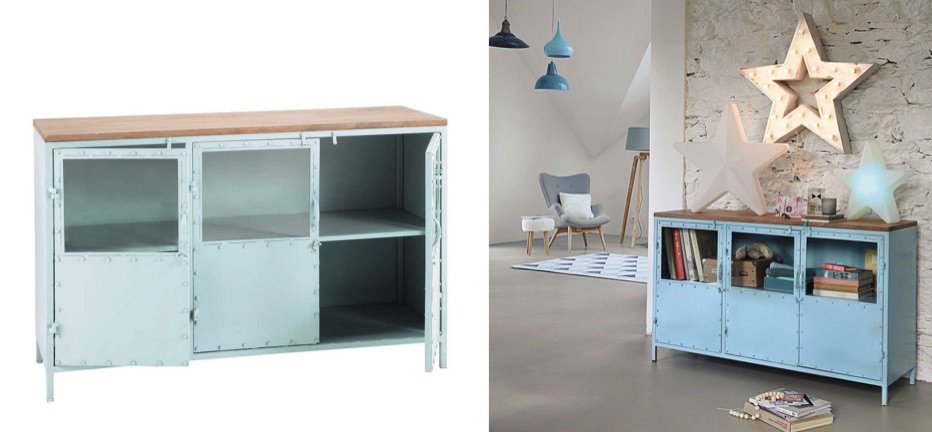 Буфет в стиле Лофт Industrial Rust Blue Chest Голубой Буфет в стиле Лофт Industrial Rust Blue Chest Голубой - Loft-Concept в Рязани