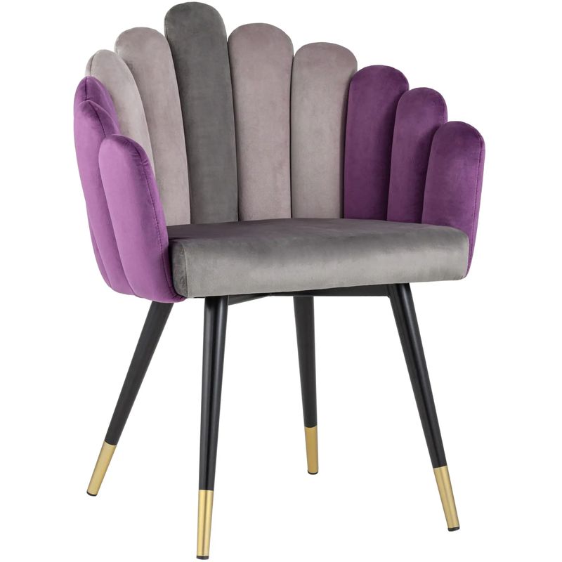 Стул Camellia Chair Сиреневый Велюр Сиреневый Серый Черный Фиолетовый Стул Camellia Chair Сиреневый Велюр Сиреневый Серый Черный Фиолетовый в Рязани | Loft Concept