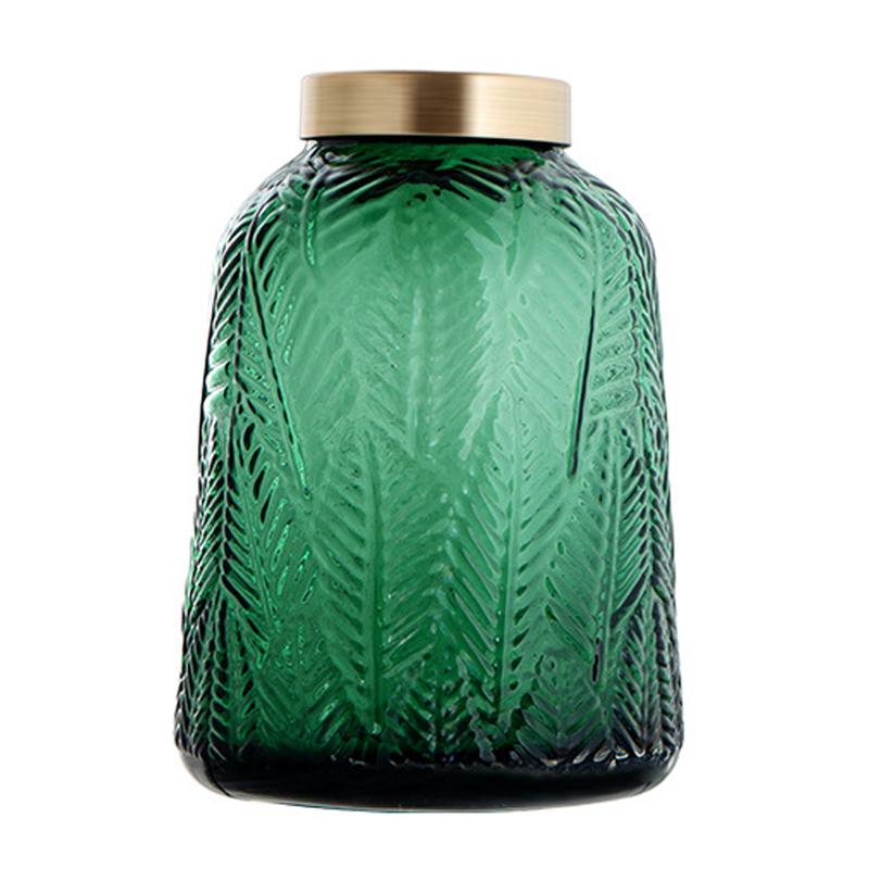 Ваза Emerald Vase Golden Throat high Изумрудный Глянцевое золото Ваза Emerald Vase Golden Throat high Изумрудный Глянцевое золото в Рязани | Loft Concept