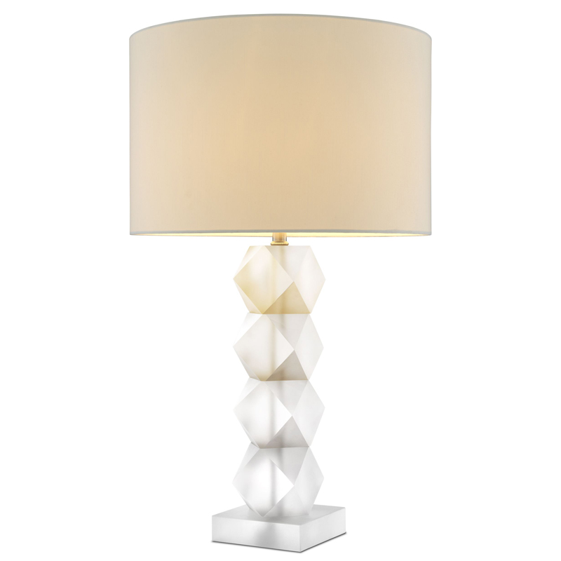 Настольная лампа Eichholtz Table Lamp Whealon Прозрачный Белый Настольная лампа Eichholtz Table Lamp Whealon Прозрачный Белый в Рязани | Loft Concept