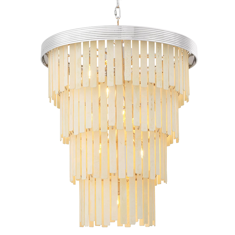 Люстра Eichholtz Chandelier Arizona L Nickel Никель ivory ( слоновая кость ) Люстра Eichholtz Chandelier Arizona L Nickel Никель ivory ( слоновая кость ) в Рязани | Loft Concept