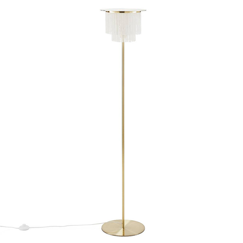 Торшер Houtique Floor lamp Cream Кремовый Латунь Торшер Houtique Floor lamp Cream Кремовый Латунь в Рязани | Loft Concept
