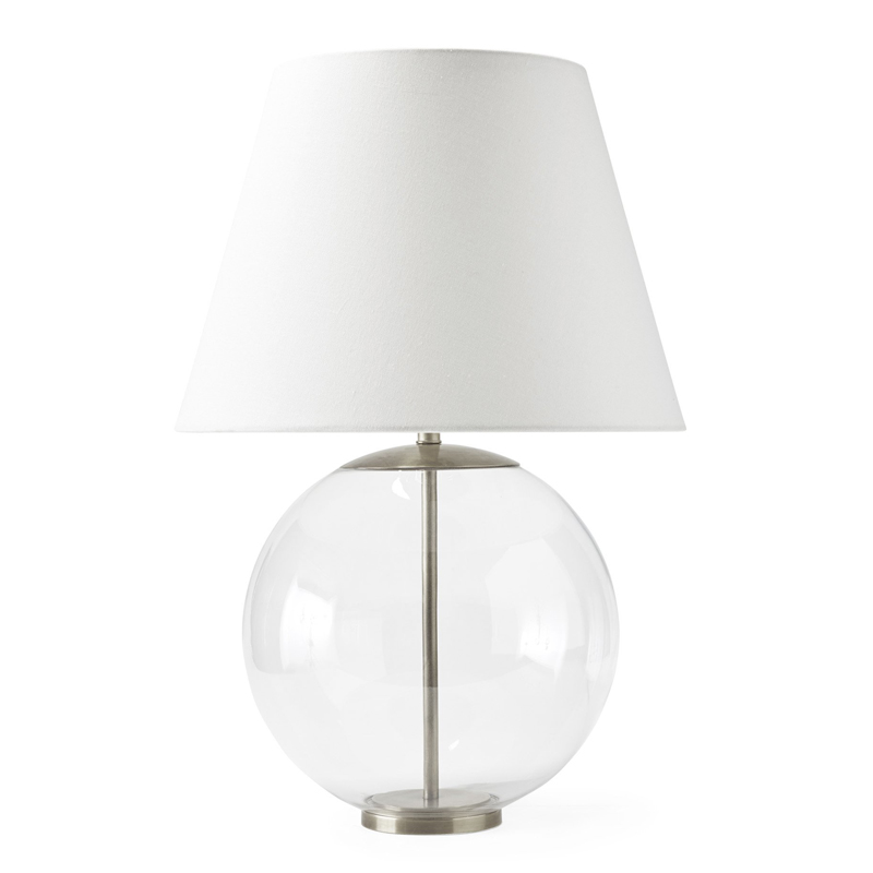 Настольная лампа Emory Table Lamp Nickel Никель Прозрачный (Transparent) Настольная лампа Emory Table Lamp Nickel Никель Прозрачный (Transparent) в Рязани | Loft Concept