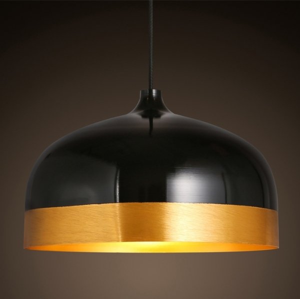 Подвесной светильник Cone Lux Pendant Black Черный Глянцевое золото Подвесной светильник Cone Lux Pendant Black Черный Глянцевое золото в Рязани | Loft Concept